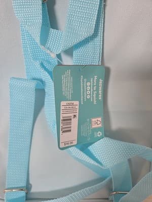 Squishmallows Girl's Blue Cow Mini Backpack Fuzzy Velour 11" Glitter Rainbow NWT - Thumbnail 3