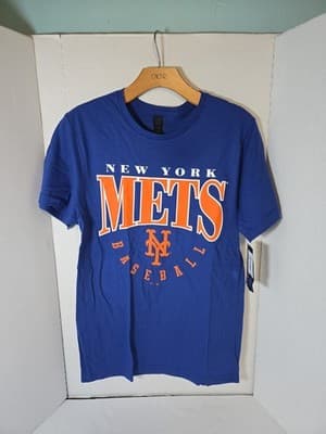 CSA Official MLB New York Mets Blue Unisex T-Shirt Short Sleeve Shirt Sz S - Image 1