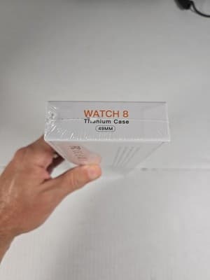 Watch 8 49mm Titanium Case with White Ocean Band, One Size (GPS +... - Thumbnail 4