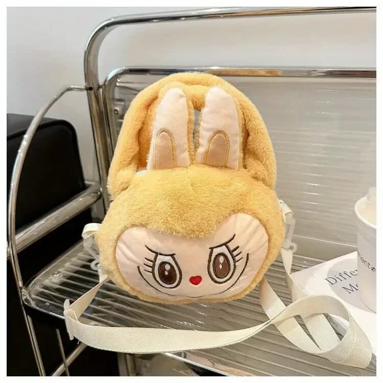 Cute Bunny Plush Crossbody Bag | Long Ears Cartoon Shoulder Travel Bag NEW - Image 1