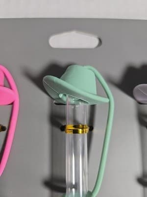 Set of 3 Tumbler Straw Toppers With Reusable Straws For 30/40oz Stanleys NEW - Thumbnail 3