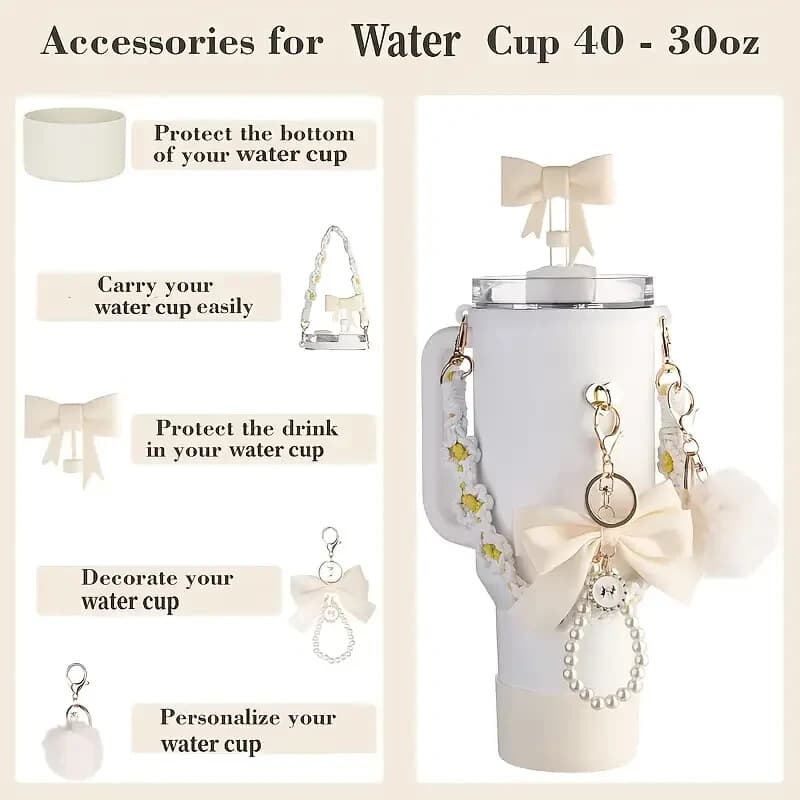 Stanley Cup/Tumbler 7PCS Stanley Cup Accessories Set for 40Oz & 30Oz NEW - Thumbnail 5