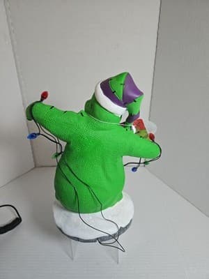 NEW Disney The Nightmare Before Christmas Oogie Boogie Light-Up Garden Statue - Thumbnail 4
