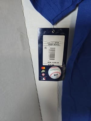 CSA Official MLB New York Mets Blue Unisex T-Shirt Short Sleeve Shirt Sz S - Thumbnail 6