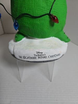 NEW Disney The Nightmare Before Christmas Oogie Boogie Light-Up Garden Statue - Thumbnail 7