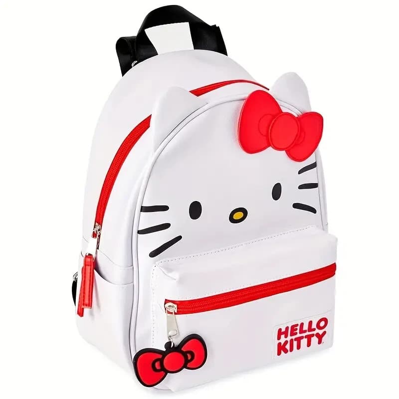 Hello X Kitty Signature Backpack light waterproof White New - Thumbnail 3