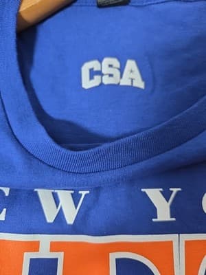 CSA Official MLB New York Mets Blue Unisex T-Shirt Short Sleeve Shirt Sz S - Thumbnail 9