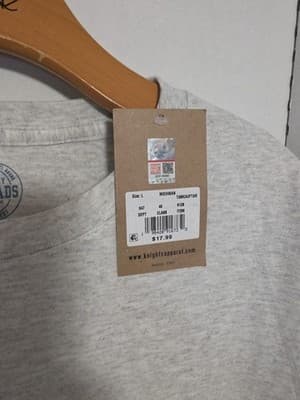 Michigan Wolverines S/S Shirt Mens L Gray Rivalry Threads 91 Apparel NEW - Thumbnail 3