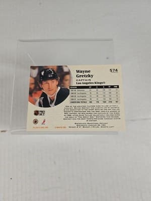 1991-92 Pro Set - #574 Wayne Gretzky - Thumbnail 2