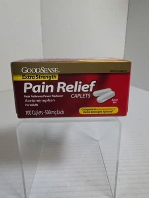 Good Sense Extra Strength Pain Relief, Acetaminophen Caplets, 500 Mg, 100 Count - Image 1