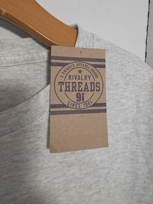 Michigan Wolverines S/S Shirt Mens L Gray Rivalry Threads 91 Apparel NEW - Thumbnail 4