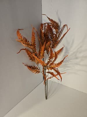 Nearly Natural Indoor/Outdoor Autumn Boston Fern Artificial Plant (Set of 3) NEW - Image 1