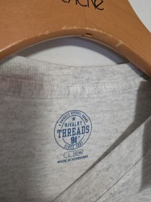 Michigan Wolverines S/S Shirt Mens L Gray Rivalry Threads 91 Apparel NEW - Thumbnail 5