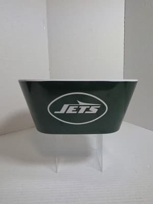 YouTheFan NFL New York Jets Large Party Bowl Dishwaher Safe 100% Mealmine - Image 1