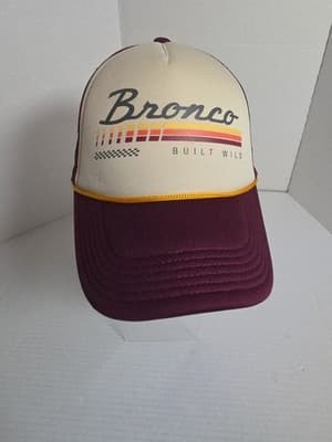 Bronco Built Wild Trucker Hat Snap Back Mesh - Image 1
