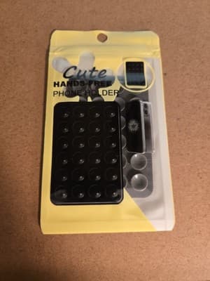 Silicone Suction Cup Back Peel & Stick On Surface Grip Holder For Phone & Case - Image 1