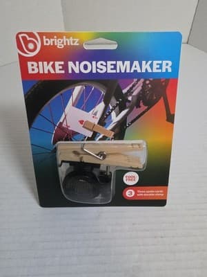 NEW! BRIGHTZ Bike Noisemaker w/ 3 Spoke Cards & DURABLE Clamp - Image 1