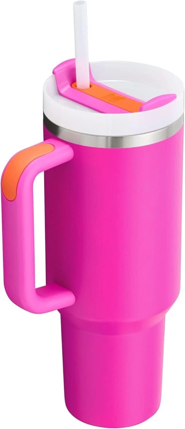 Stanley X Flowstate Quencher H2.0 40oz Travel Tumbler - Vivid Violet NEW - Thumbnail 3