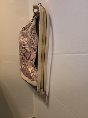 MICHAEL KORS Embossed Leather Python Print Shoulder Bag - Thumbnail 11