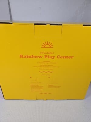 Sun Squad Inflatable Rainbow Play Center. Pool With Built-In Sprinkler - Thumbnail 3