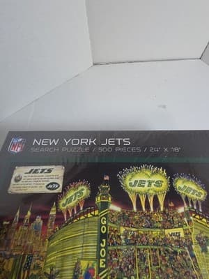 NFL NEW YORK JETS Joe Journeyman Puzzle Search Find 500 pc Jigsaw 24x18 Puzzle - Thumbnail 5