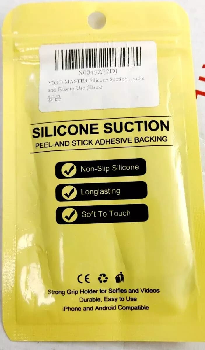 Silicone Suction Cup Back Peel & Stick On Surface Grip Holder For Phone & Case - Thumbnail 3