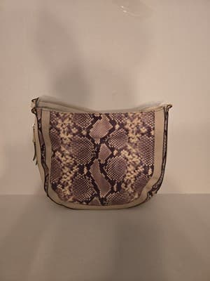 MICHAEL KORS Embossed Leather Python Print Shoulder Bag - Thumbnail 2