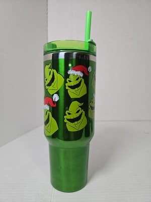 The Nightmare Before Christmas Oogie Boogie Christmas 40 Oz. Drink Tumbler New - Thumbnail 4