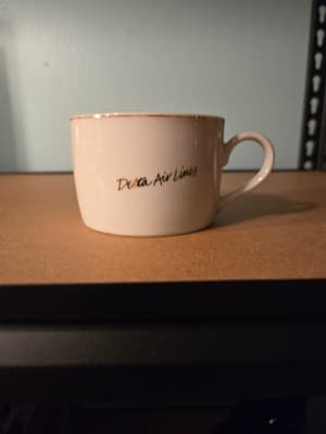Vintage Delta Airlines First Class Mayer China Tea Cup By Abco Trading - Image 1