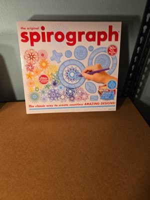 The Original Spirograph Drawing Set +Markers SpiralGraph Creative 30+ Pieces NEW - Image 1