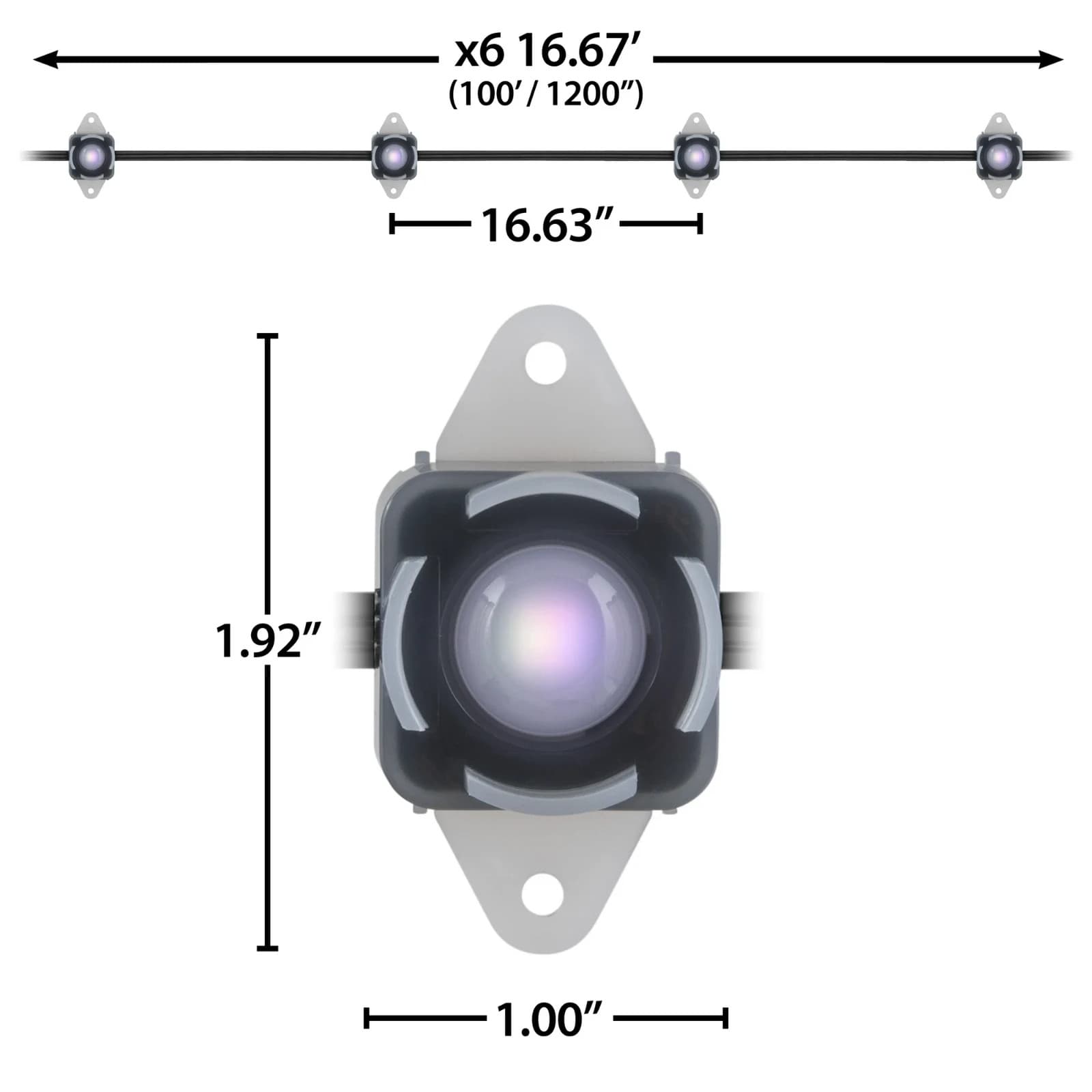 AppLights PERMANENT™ Starter Kit Christmas Light String with 72 LEDs, 100 feet - Thumbnail 4