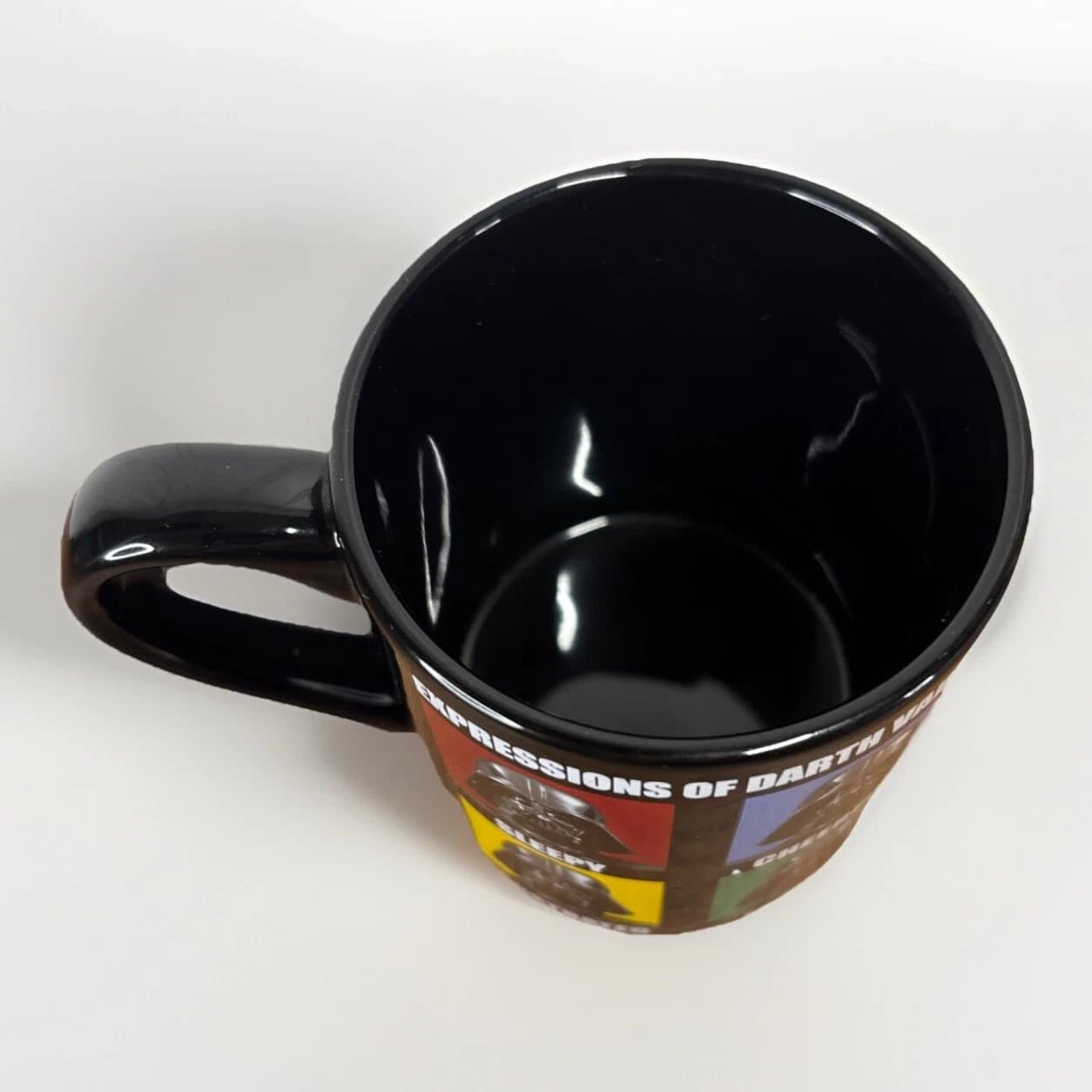 Expressions Of Darth Vader Mug - Star Wars Coffee Cup - Black Ceramic -14oz New - Thumbnail 4