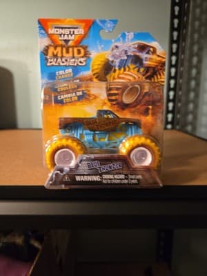 2025 Spin Master Monster Jam Mud Blasters Color Change Blue Thunder - Image 1