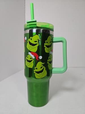The Nightmare Before Christmas Oogie Boogie Christmas 40 Oz. Drink Tumbler New - Thumbnail 3