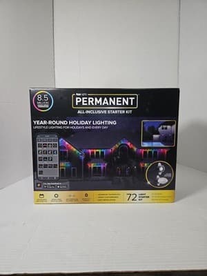 AppLights PERMANENT™ Starter Kit Christmas Light String with 72 LEDs, 100 feet