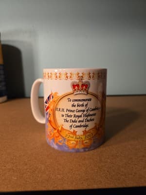 Commemorative Mug of Birth of HRH Prince George Cambridge 2013 - Image 1