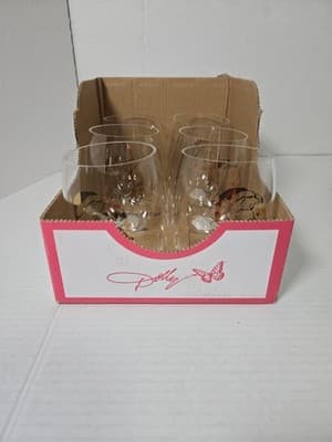 Sets Of 6 Dolly Parton Stemless Wine Glasses Acrylic Christmas Holiday Cups 17oz - Thumbnail 2