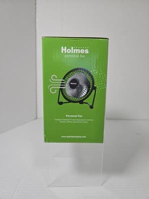 Holmes 4" USB Powered Adjustable Head Personal Desk Fan Black 32510033 12060 - Thumbnail 2