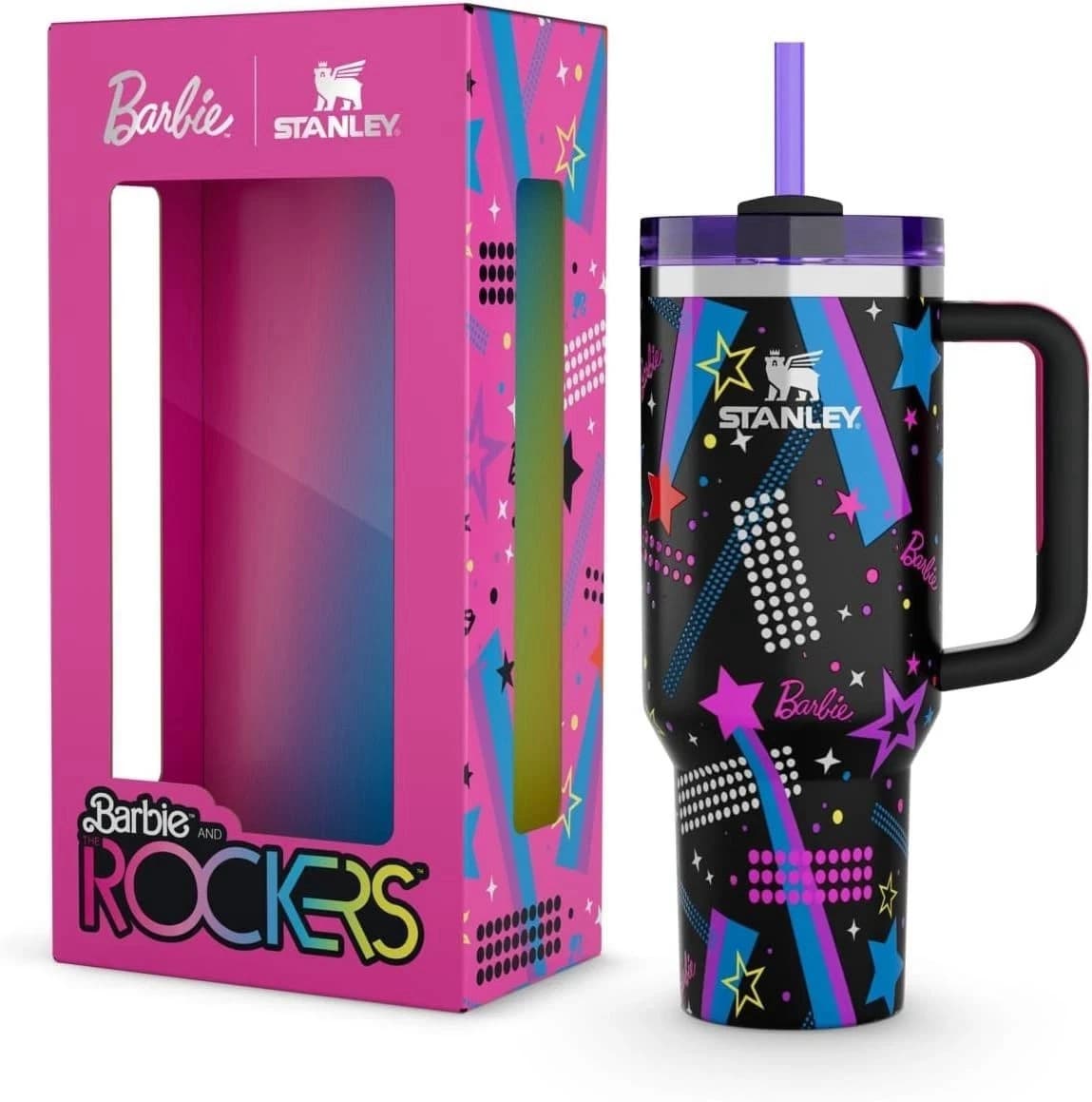 Stanley x Barbie THE ROCKERS Limited Edition QUENCHER H2.0 40oz Tumbler New - Image 1