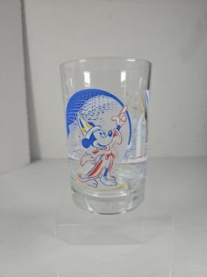Walt Disney World Remember The Magic 25th Anniversary Glass Mickey Epcot - Image 1