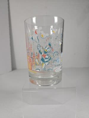 Walt Disney World 25th Anniversary Donald Duck 1996 Glass Cup - Thumbnail 2
