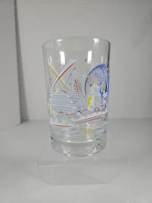 Walt Disney World Remember The Magic 25th Anniversary Glass Mickey Epcot - Thumbnail 3