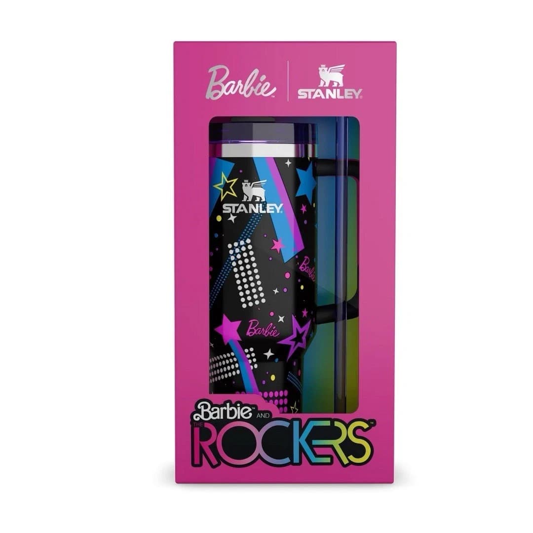 Stanley x Barbie THE ROCKERS Limited Edition QUENCHER H2.0 40oz Tumbler New - Thumbnail 3