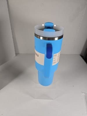 Stanley X Flowstate Quencher H2.0 Tumbler 40oz Azure Blue BRAND NEW - Thumbnail 5