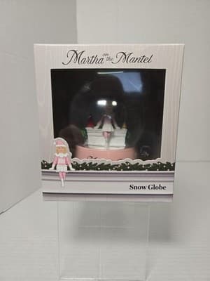 NEW Martha Stewart "Martha on The Mantel" Holiday Snow Globe Snowglobe NIB - B26 - Image 1