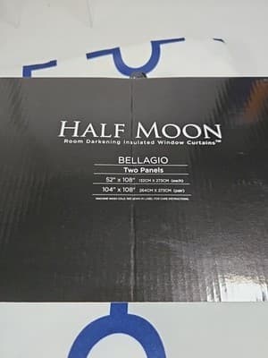 Bellagio Room Darkening Insulated Geometric Design Window Panel Drape 52x108 NEW - Thumbnail 9