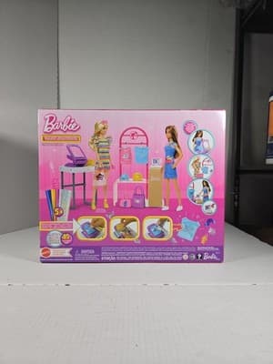 Barbie Make & Sell Boutique~ Barbie (Brunette) Career Doll Playset, NEW - Thumbnail 8