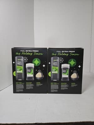 2 Dove Men+Care Extra Fresh Festive Body Wash Deodorant, Shower 3 Piece Gift Set - Thumbnail 2
