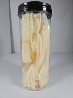 UTILITECH ASSORTED CABLE / ZIP TIES WHITE 4" 8" & 11" 650ct NEW - Thumbnail 3