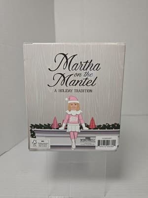 NEW Martha Stewart "Martha on The Mantel" Holiday Snow Globe Snowglobe NIB - B26 - Thumbnail 4